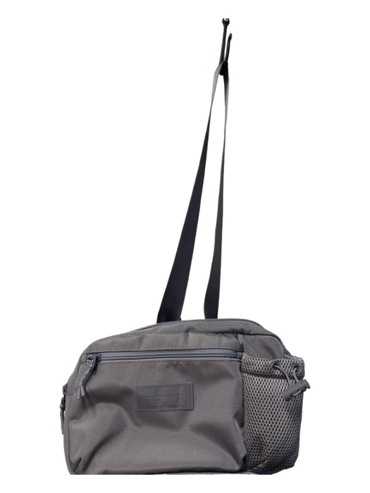 Dagne Dover Gray Polyester Crossbody Buckle Top Zip Inside Pockets Bag Gray / M