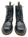 Dr Marten Shoe Size 8 Black Leather Combat Laces Boots Black / 8