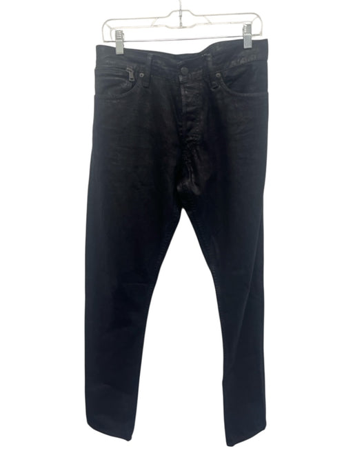 Ralph Lauren Black Size 32 Black Cotton Waxed Skinny Jean Men's Pants Black / 32