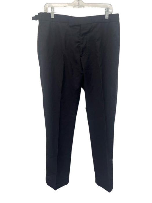 Ralph Lauren Black Size 32 Navy Wool Striped Dress Side Tabs Men's Pants Navy / 32