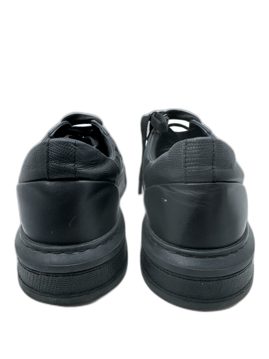 Bally Shoe Size 11 Black Leather Embossed Sneaker Men's Shoes Black / 11