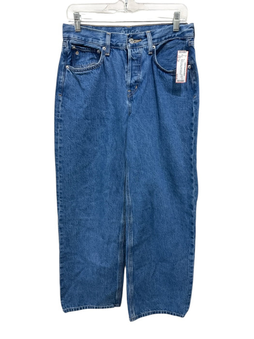 Etica Size 27 Medium Wash Cotton Blend Mid Rise Wide Leg Button Fly Jeans Medium Wash / 27