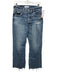 Moussy Vintage Size 27 Light Wash Cotton Faded Wide Leg Raw Hem Distressed Jeans Light Wash / 27