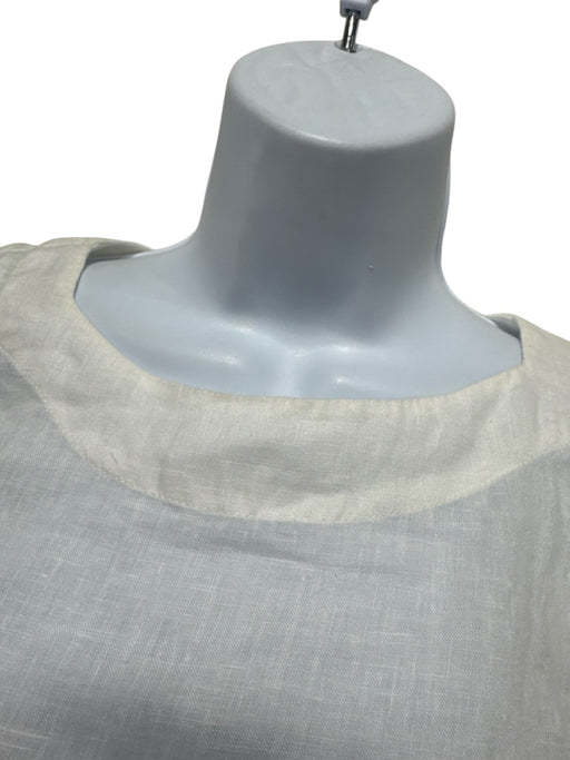 Isabel Marant Etoile Size 40 White Linen Long puff sleeve Knee Length Dress White / 40