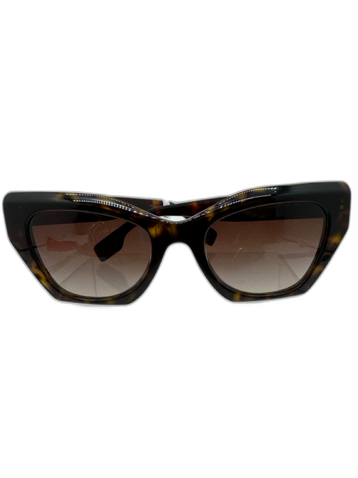 Burberry Brown Acetate Cat Eye Tortoise Dust bag incl. Gradient Sunglasses Brown