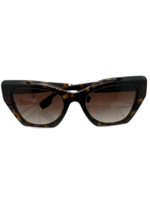 Burberry Brown Acetate Cat Eye Tortoise Dust bag incl. Gradient Sunglasses Brown