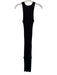 Loulou Studio Size XS Black Silk & Linen Rib Knit Maxi Double Slit Dress Black / XS