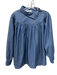 Intentionally Blank Size L Medium Wash Cotton Long puff sleeve Collar Top Medium Wash / L