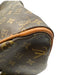Louis Vuitton Brown Coated Canvas Monogram Leather Trim Zip Top Hand Bag Brown / 30