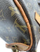 Louis Vuitton Brown Coated Canvas Monogram Leather Trim Zip Top Hand Bag Brown / 30