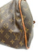 Louis Vuitton Brown Coated Canvas Monogram Leather Trim Zip Top Hand Bag Brown / 30
