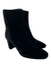 Alexandre Birman Shoe Size 37.5 Black textile upper Velvet Back Zip Ankle Boots Black / 37.5