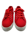 Superga Shoe Size 38 Red & White textile upper Low Top lace up Sneakers Red & White / 38