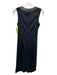 Gucci Size 38 Midnight Black Silk & Nylon Sleeveless Leather Detail Mini Dress Midnight Black / 38