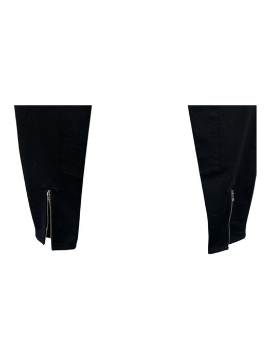 Prada Size S / 40 Black Cotton Blend Zip Pockets Button & Zip Front Slim Pants Black / S / 40