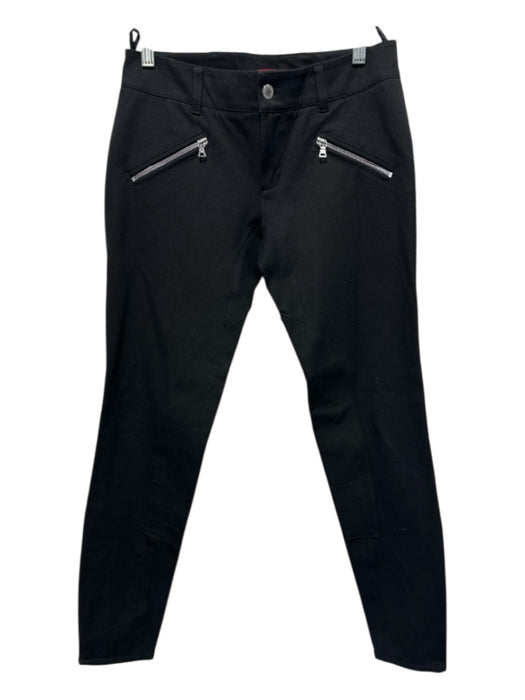 Prada Size S / 40 Black Cotton Blend Zip Pockets Button & Zip Front Slim Pants Black / S / 40