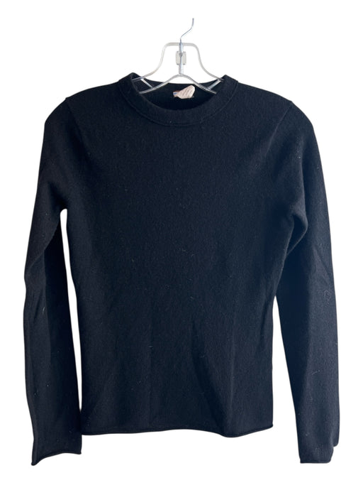 J Crew Size XS Black 100% Cashmere V Neck Long Sleeve Loose Fit Sweater Black / XS