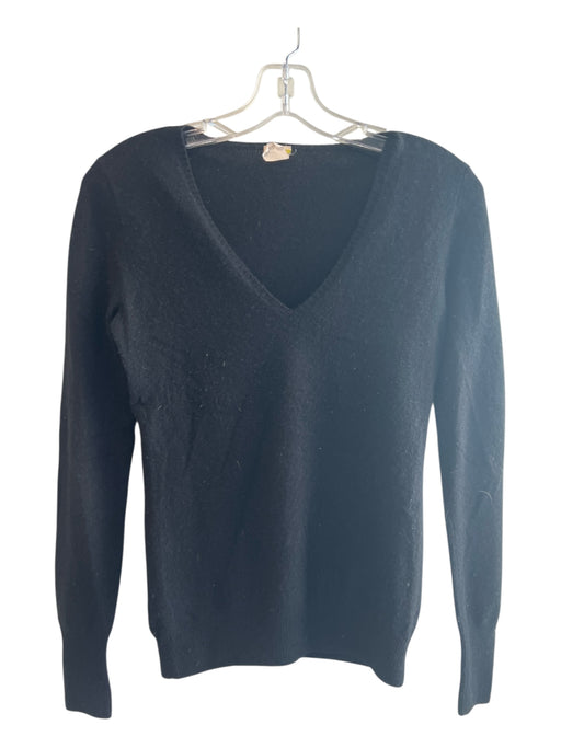 J Crew Size XS Black No Tag Crew Neck Long Sleeve Light Weight loose fit Sweater Black / XS