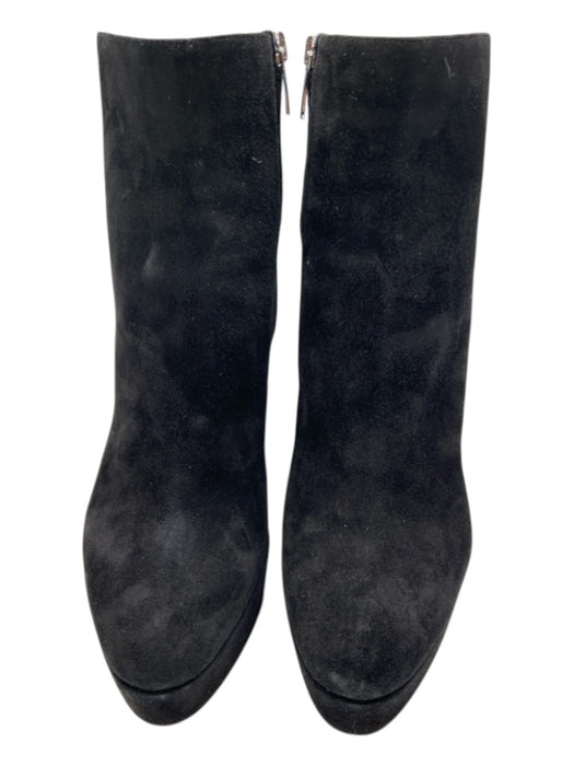 Gianvito Rossi Shoe Size 39 Black Suede Platform Pump Block Heel Booties Black / 39