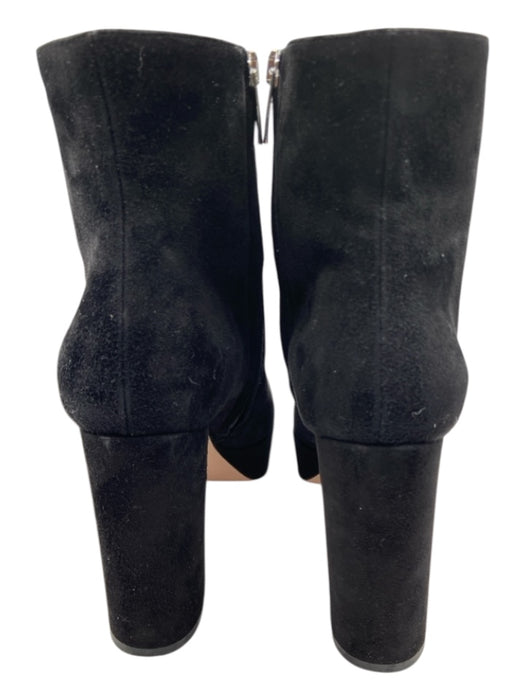 Gianvito Rossi Shoe Size 39 Black Suede Platform Pump Block Heel Booties Black / 39