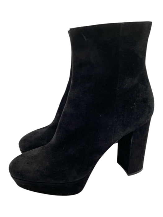 Gianvito Rossi Shoe Size 39 Black Suede Platform Pump Block Heel Booties Black / 39