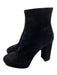 Gianvito Rossi Shoe Size 39 Black Suede Platform Pump Block Heel Booties Black / 39