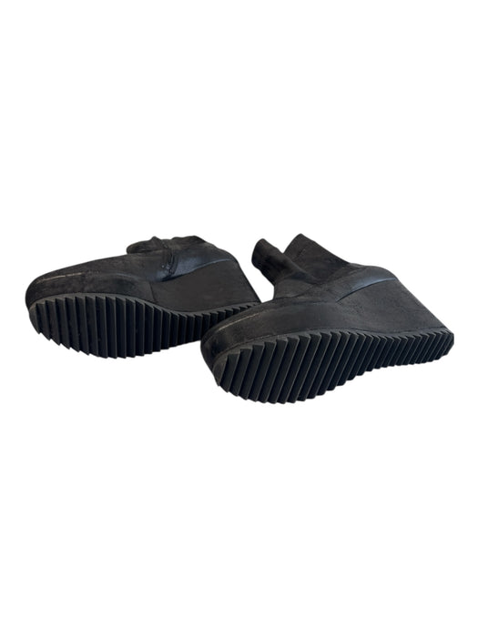 Pedro Garcia Shoe Size 39 Black Almond Toe Side Zip Wedge Heel Ankle Boot Boots Black / 39