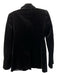 J. Crew Size 2 Black Cotton Suede Long Sleeve Shoulder Pads Blazer Jacket Black / 2
