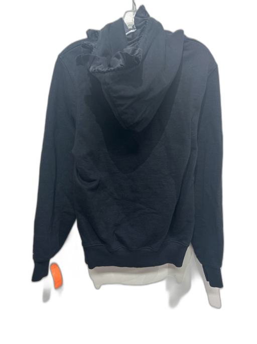 Tanner Fletcher Size XS Black Cotton Ruffle Detail Long Sleeve Hoodie Sweater Black / XS