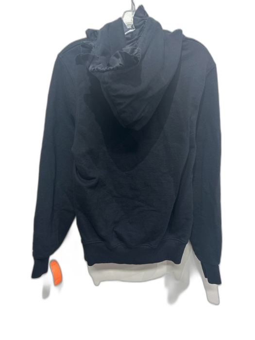 Tanner Fletcher Size XS Black Cotton Ruffle Detail Long Sleeve Hoodie Sweater Black / XS