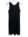 Jil Sander Navy Size 34 Black Cotton Sleeveless Back Zip Dress Black / 34