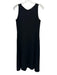 Jil Sander Navy Size 34 Black Cotton Sleeveless Back Zip Dress Black / 34