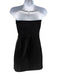 Retrofete Size L Black & Multi Polyester Rhinestone Mesh Detail Strapless Dress Black & Multi / L