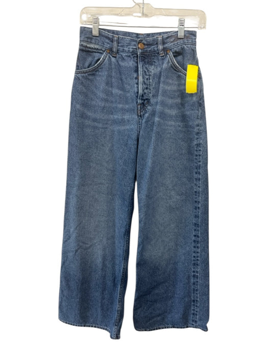 Chloe Size 26 Medium dark wash Cotton Blend Denim High Waist Button Fly Jeans Medium dark wash / 26