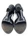 Prada Shoe Size 38 Black Leather Upper Suede & Patent Ankle Strap Sandals Black / 38