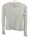 Proenza Schouler Size XS White Viscose & Polyester Long Sleeve Rib Knit Cardigan White / XS