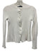 Proenza Schouler Size XS White Viscose & Polyester Long Sleeve Rib Knit Cardigan White / XS