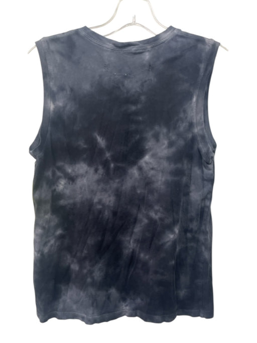 Raquel Allegra Size 0 Dark Blue Cotton Sleeveless Tie Dye Tank Top Dark Blue / 0