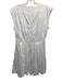 Karina Grimaldi Size S White Cotton Sleeveless Gold Button Detail Pleated Dress White / S
