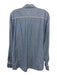 Boss Orange Size XXL Chambray & White Cotton Long Sleeve Vertical Stripes Top Chambray & White / XXL
