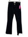 Frame Size 26 Black Cotton Denim High Rise Flare Jeans Black / 26