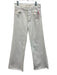 Mother Superior Size 26 White Cotton Denim High Rise Raw Hem 5 Pocket Jeans White / 26