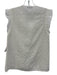 Emilio Pucci Size Est Small White Cotton Ruffle Cap Sleeve Cut Out Tie Neck Top White / Est Small
