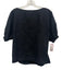 Rachel Comey Size XS Black Cotton Short Puff Sleeve Side Slit Boat Neck Top Black / XS