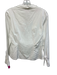 Agnes B Size Est XS White Cotton Long Sleeve Button Ruffle Top White / Est XS