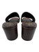 Valentino Garavani Shoe Size 39 Beige & Black textile upper Logo Band Sandals Beige & Black / 39