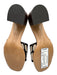 Valentino Garavani Shoe Size 39 Beige & Black textile upper Logo Band Sandals Beige & Black / 39