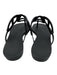 Hermes Shoe Size 39 Black TPU Rubber Thong Chain Motif Flat Flip Flop Sandals Black / 39