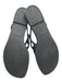Hermes Shoe Size 39 Black TPU Rubber Thong Chain Motif Flat Flip Flop Sandals Black / 39