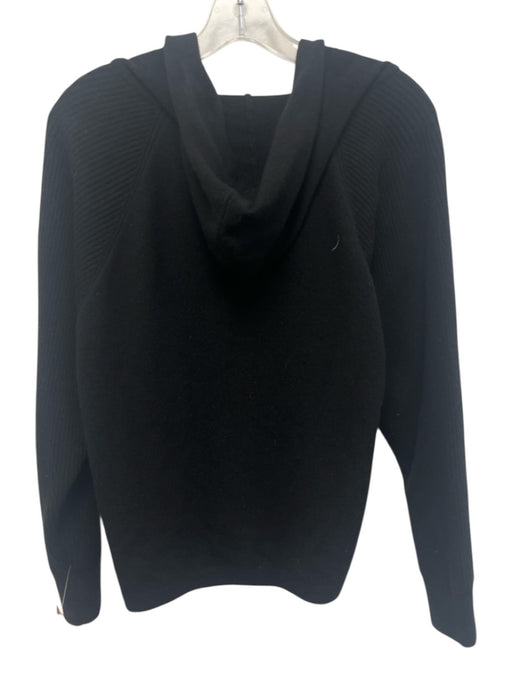 Minnierose Size S Black Cashmere Hooded Open Front Cardigan Black / S